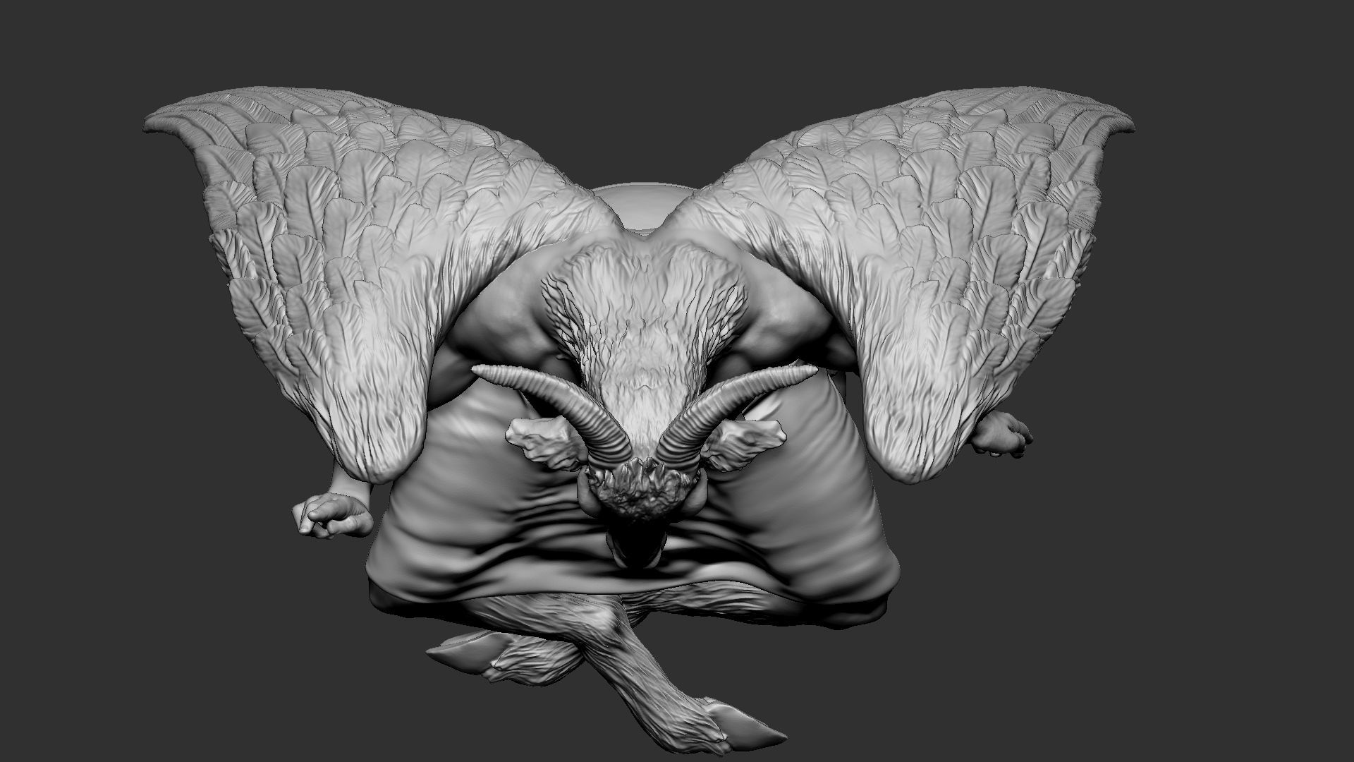 Baphomet Sculpture 01 3D print model_18