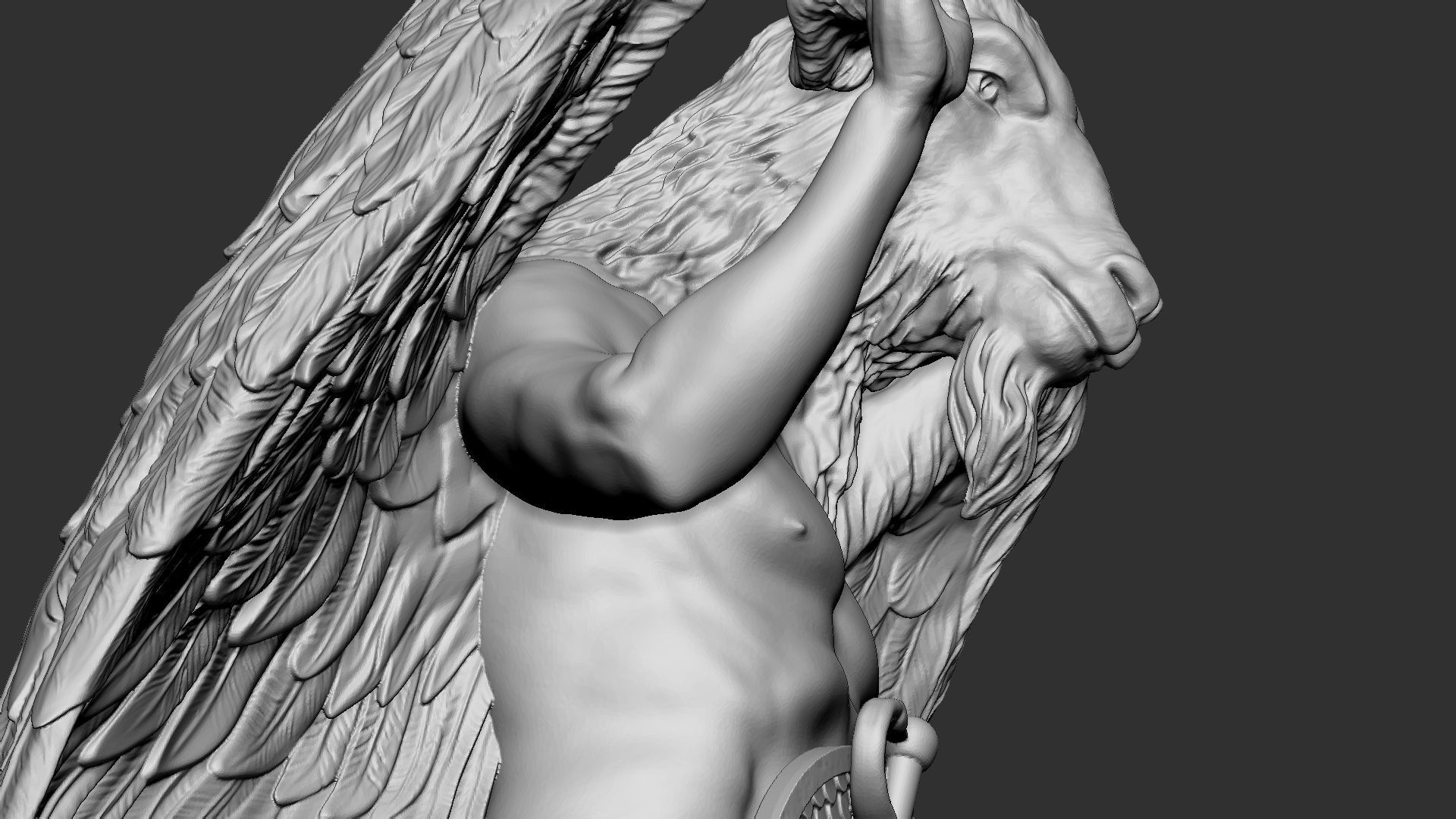 Baphomet Sculpture 01 3D print model_29