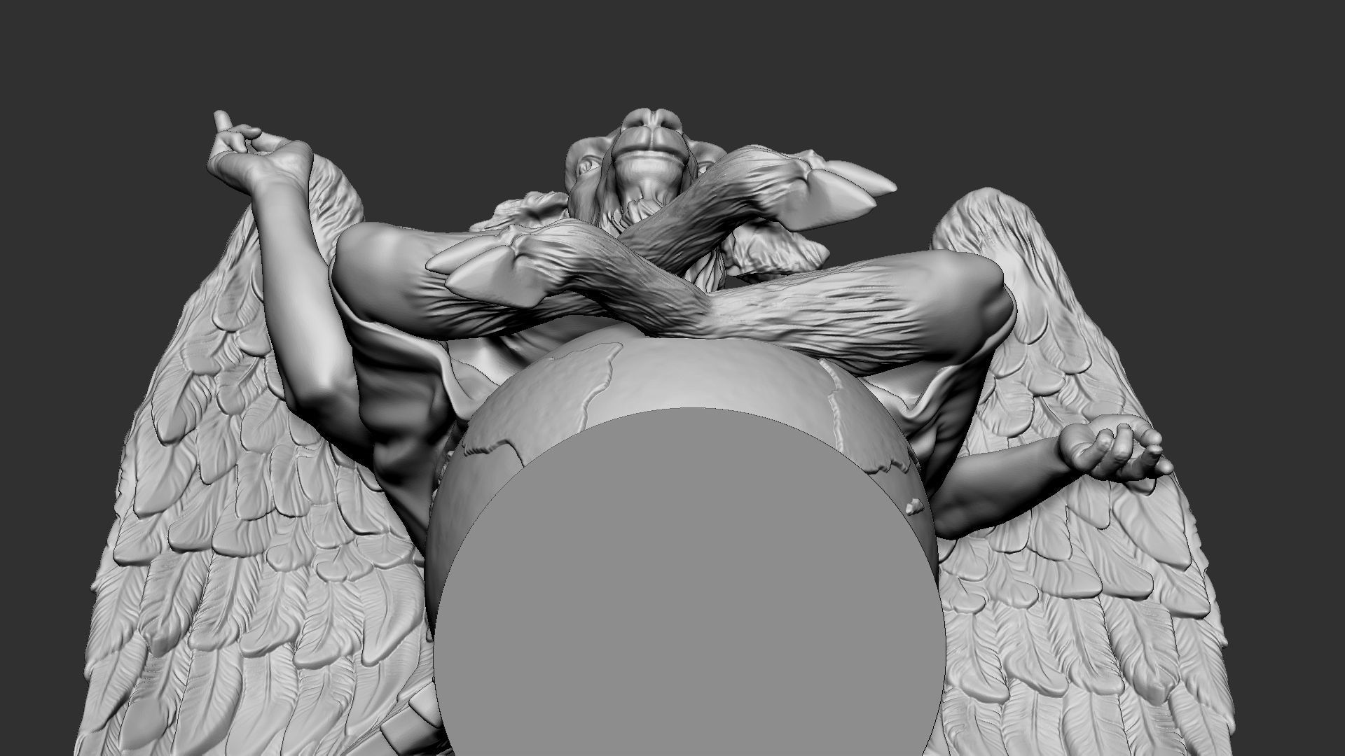 Baphomet Sculpture 01 3D print model_26