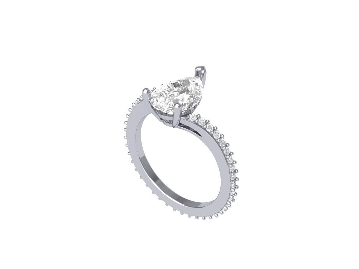 Wedding Ring 3D print model_5