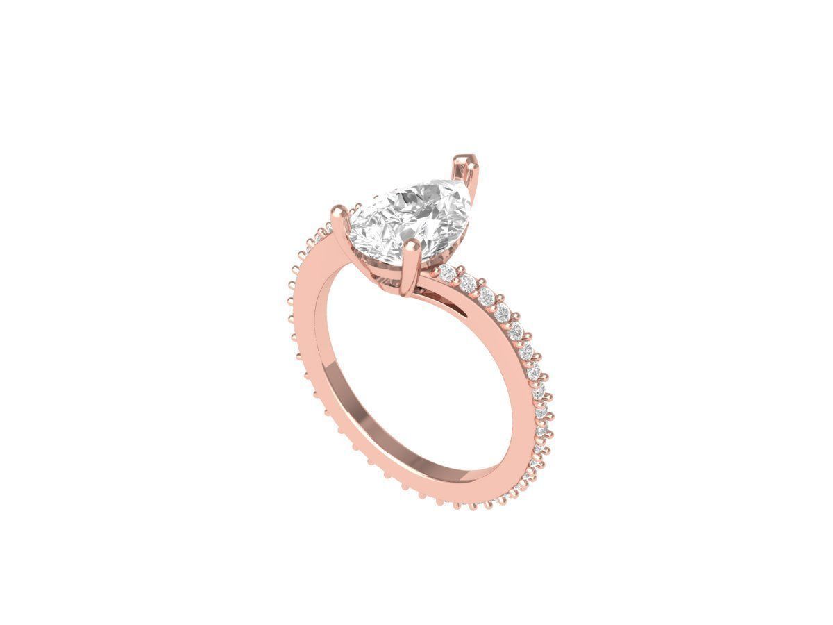 Wedding Ring 3D print model_4