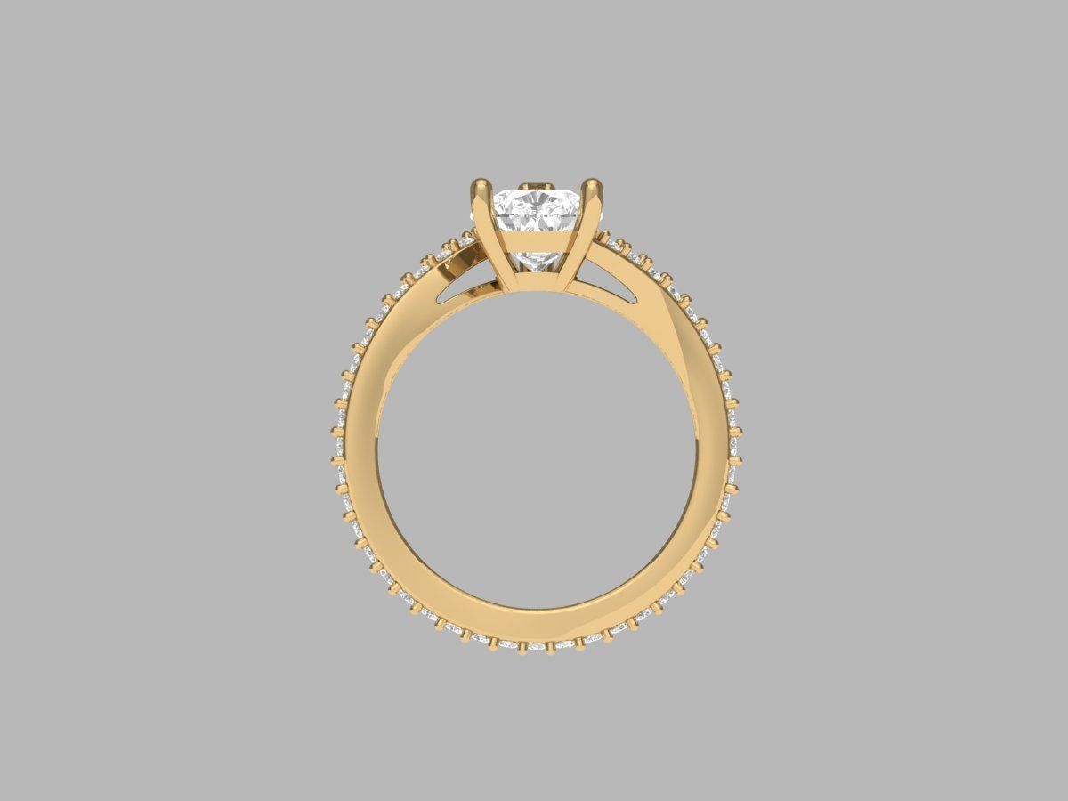Wedding Ring 3D print model_6