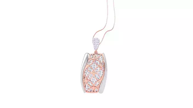 Women Pendant 3dm STL OBJ FBX Renders Details