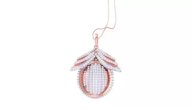 Women Pendant 3dm STL OBJ FBX Renders Details