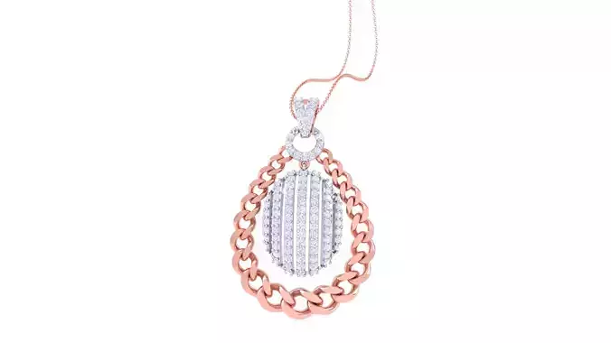 Women Pendant 3dm STL OBJ FBX Renders Details
