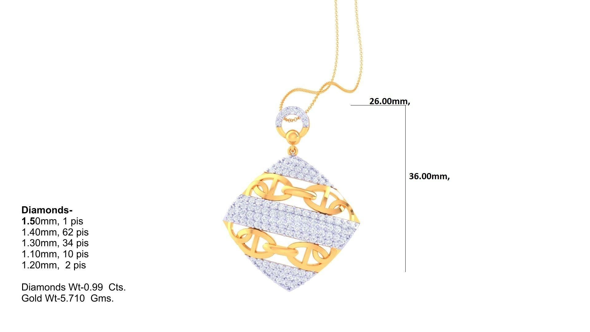 Women Pendant 3dm STL OBJ FBX Renders Details 3D print model_1