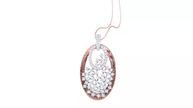 Women Pendant 3dm STL OBJ FBX Renders Details