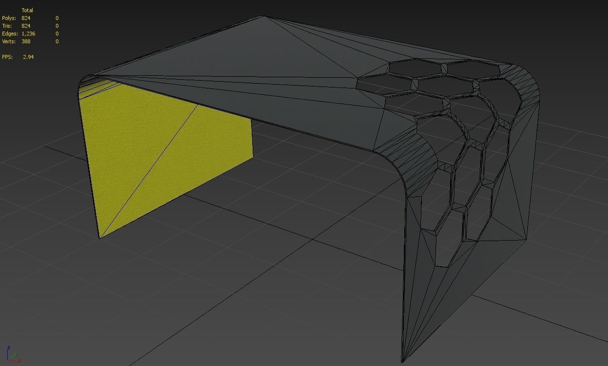 Coffee Table 06 Low-poly 3D model_6