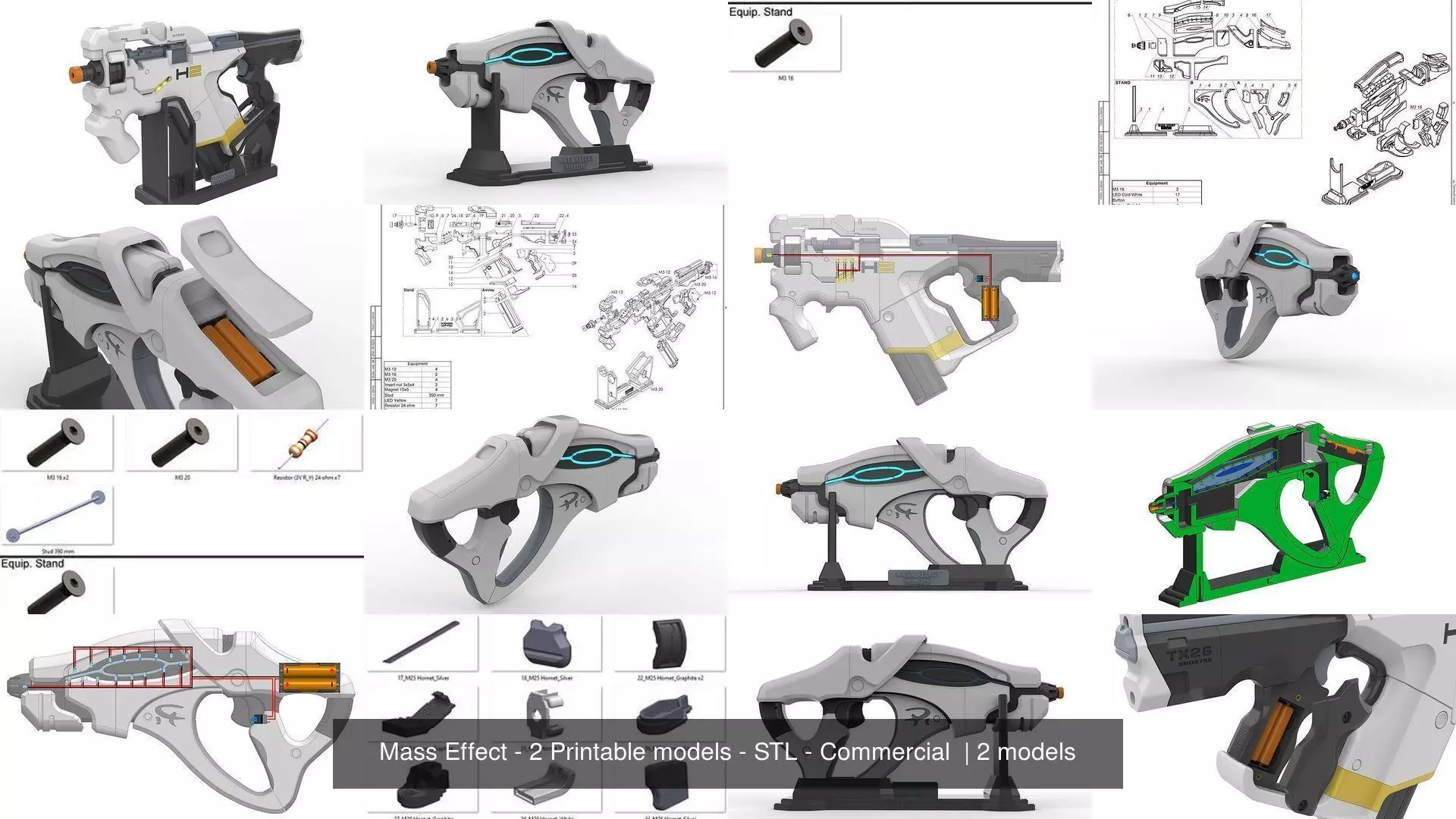 Mass Effect - 2 Printable models - STL - Commercial 3D Model Collection_0