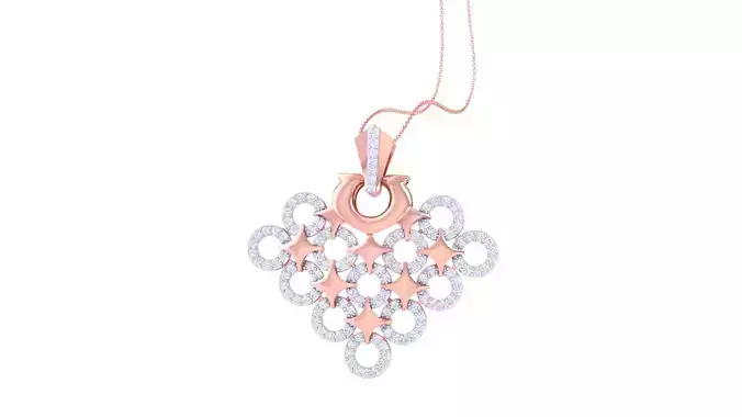 Women Pendant 3dm STL OBJ FBX Renders Details