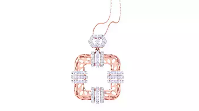 Women Pendant 3dm STL OBJ FBX Renders Details