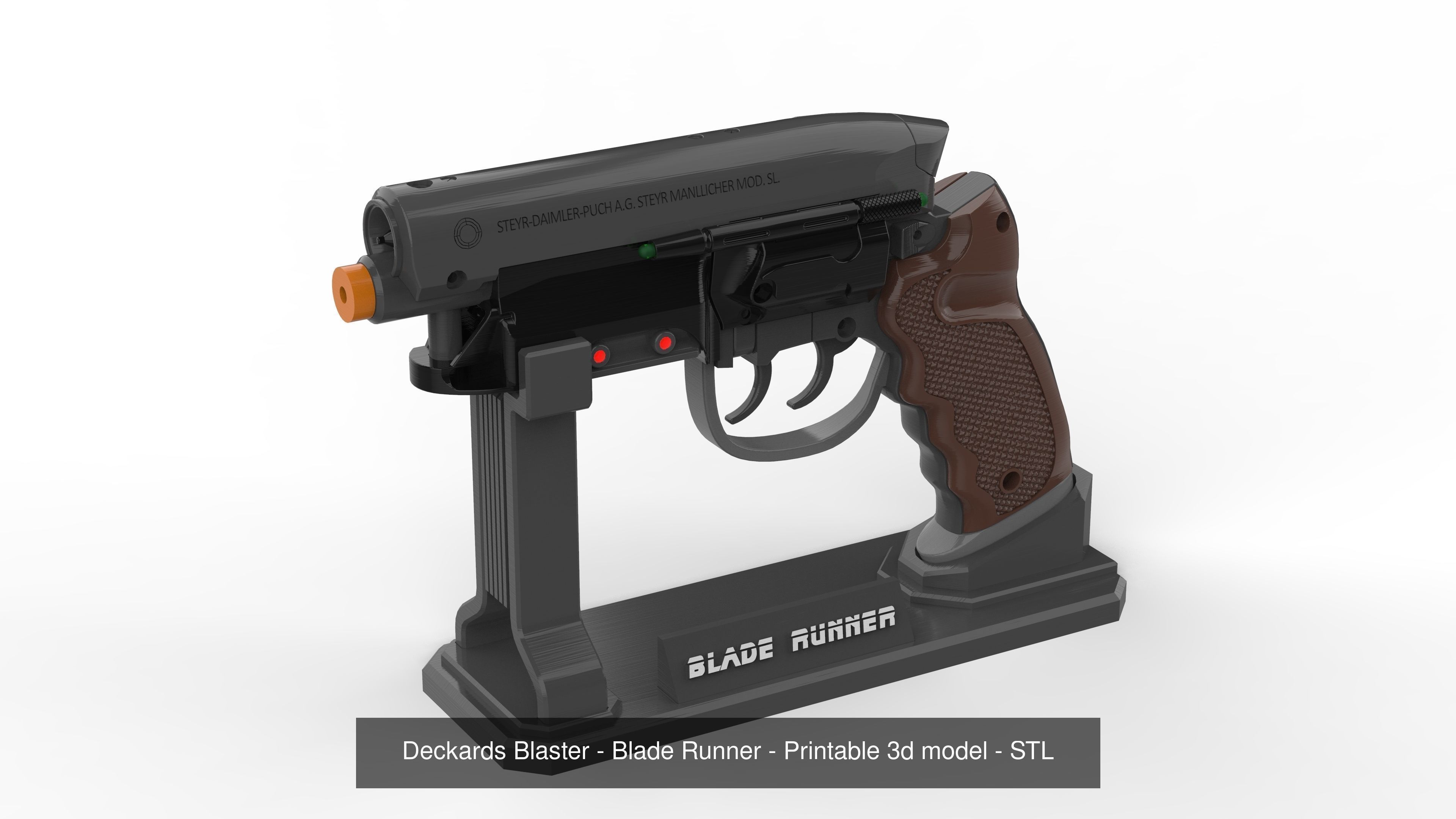 Blade Runner Pistols - 2 Printable models - STL - Personal Use 3D Model ...