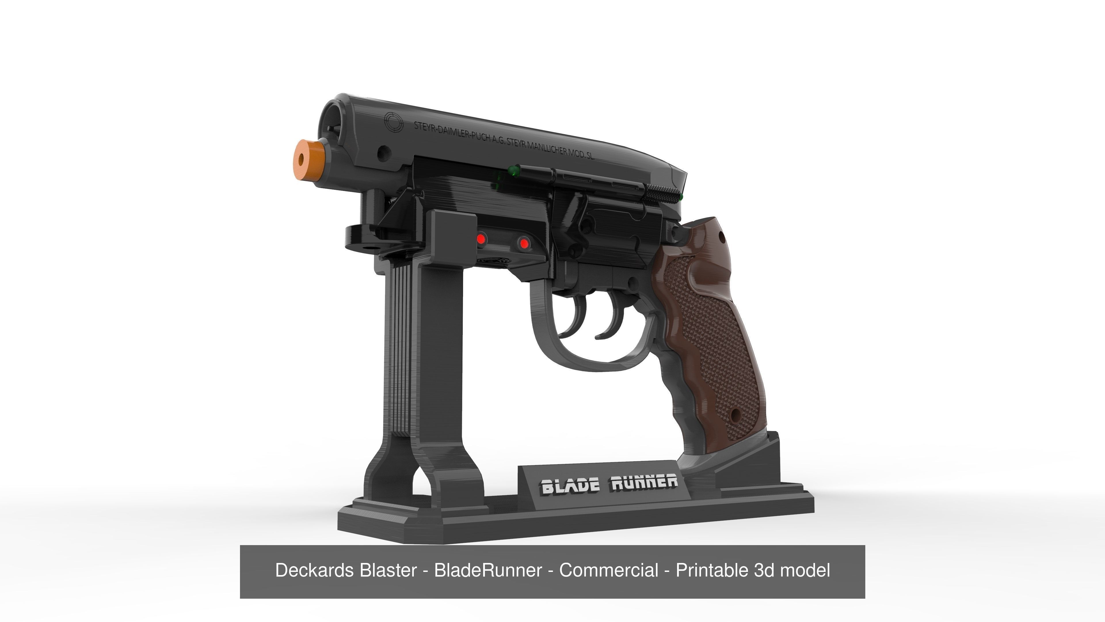 Blade Runner Pistols - 2 Printable models - STL - Commercial  3D Model Collection_1