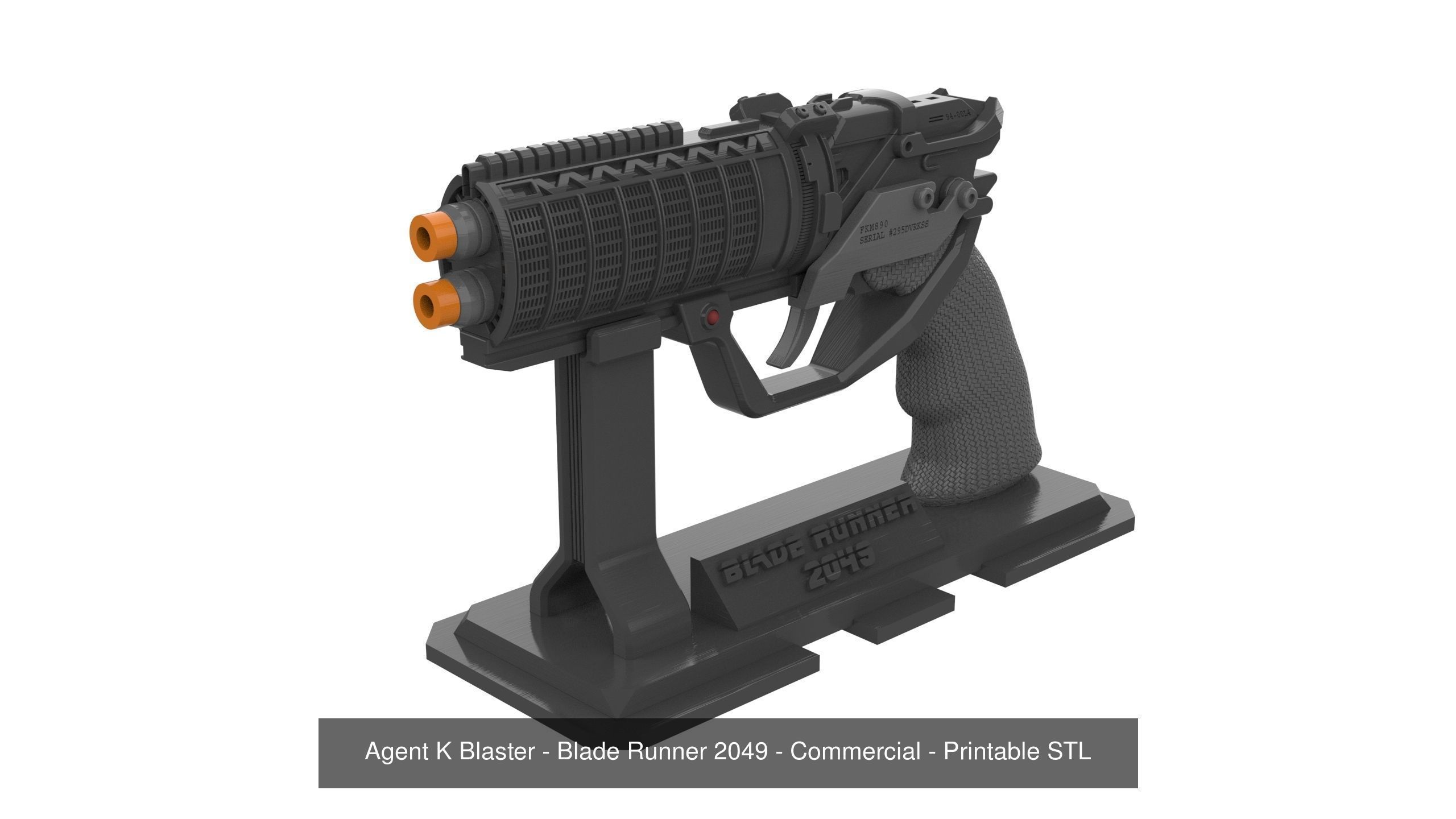 Blade Runner Pistols - 2 Printable models - STL - Commercial  3D Model Collection_2