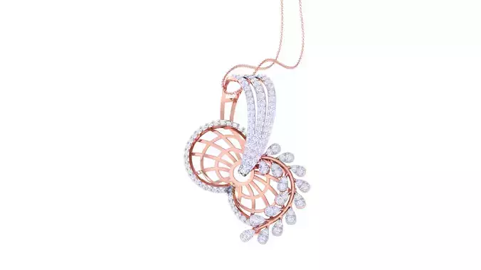Women Pendant 3dm STL OBJ FBX Renders Details 3D print model
