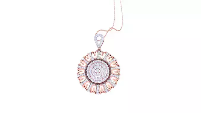 Women Pendant 3dm STL OBJ FBX Renders Details 3D print model