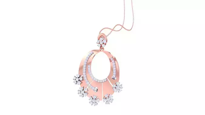 Women Pendant 3dm STL OBJ FBX Renders Details 3D print model