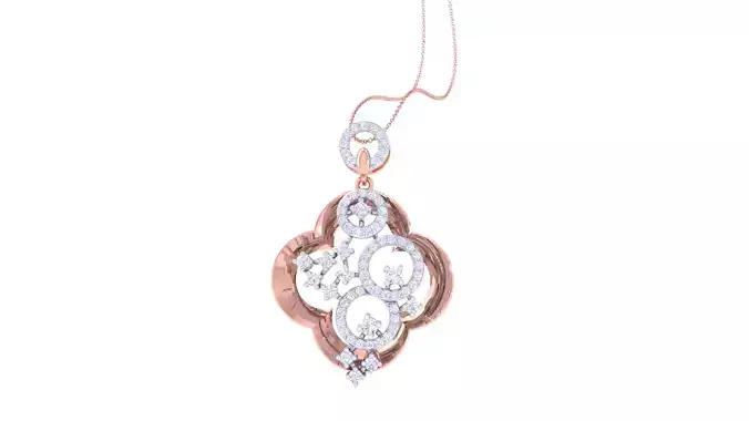 Women Pendant 3dm STL OBJ FBX Renders Details 3D print model