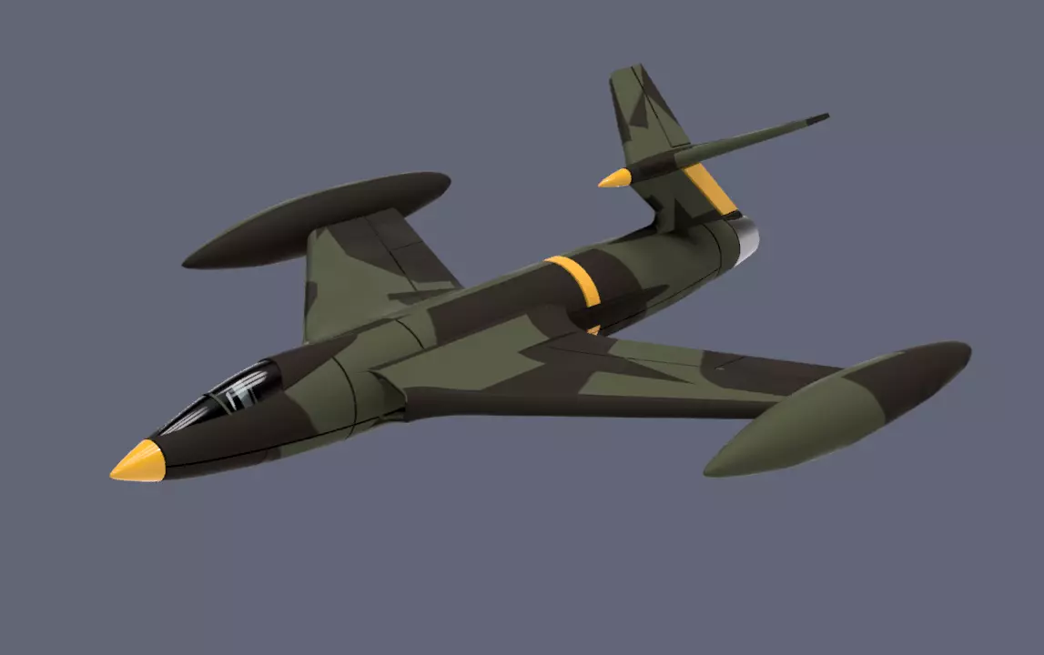 messerschmitt zerstorer 3D print model_0