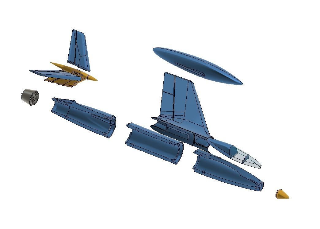 messerschmitt zerstorer 3D print model_1