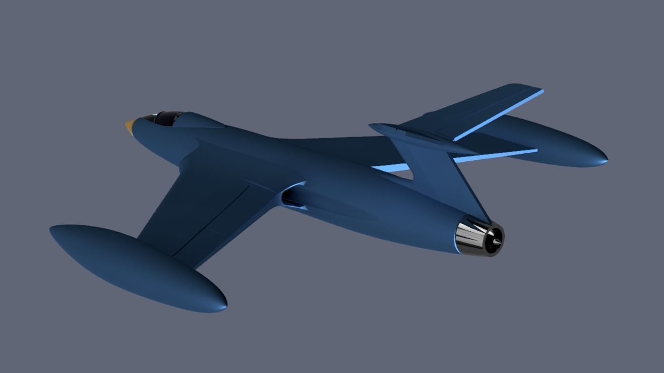 messerschmitt zerstorer 3D print model_4