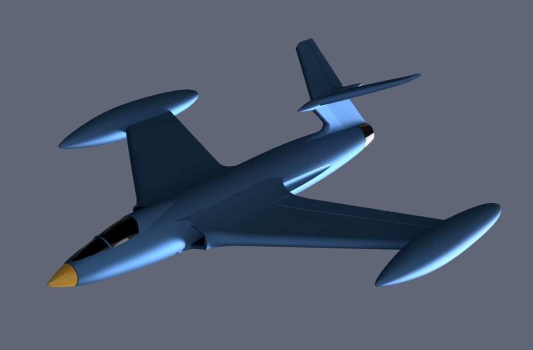 messerschmitt zerstorer 3D print model_3