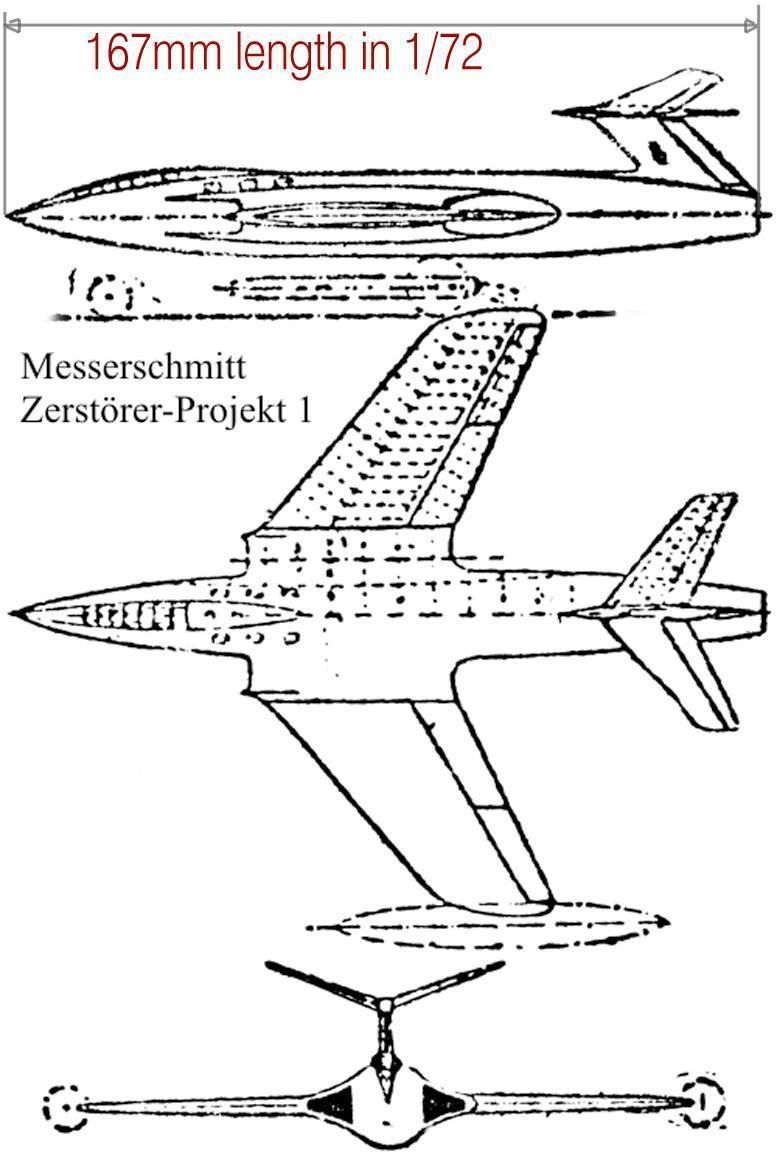 messerschmitt zerstorer 3D print model_6