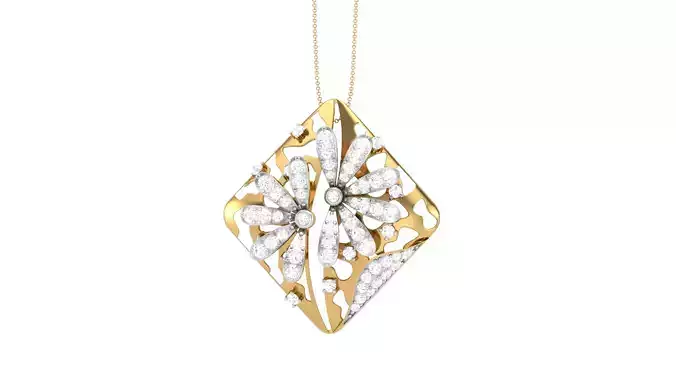 Women Pendant 3dm STL OBJ FBX Renders Details