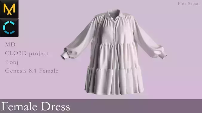 Female Dress Marvelous Designer