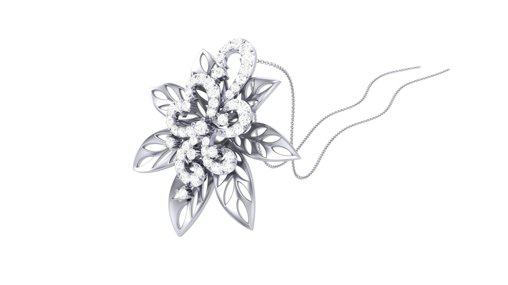 Women Pendant 3dm STL OBJ FBX Renders Details 3D print model_3