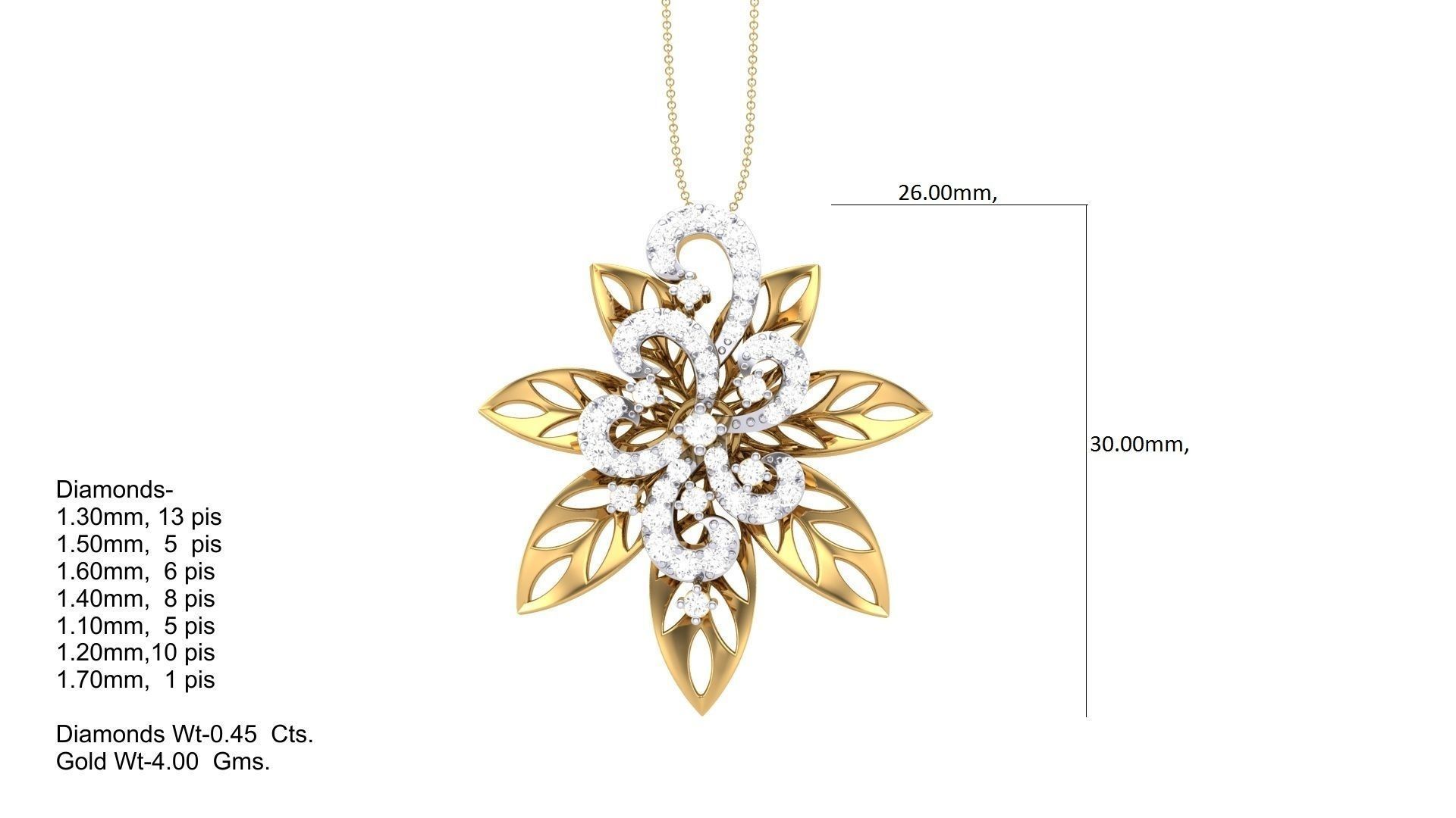 Women Pendant 3dm STL OBJ FBX Renders Details 3D print model_4