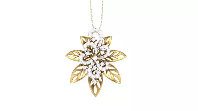 Women Pendant 3dm STL OBJ FBX Renders Details