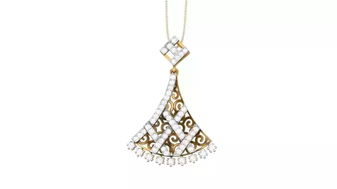 Women Pendant 3dm STL OBJ FBX Renders Details