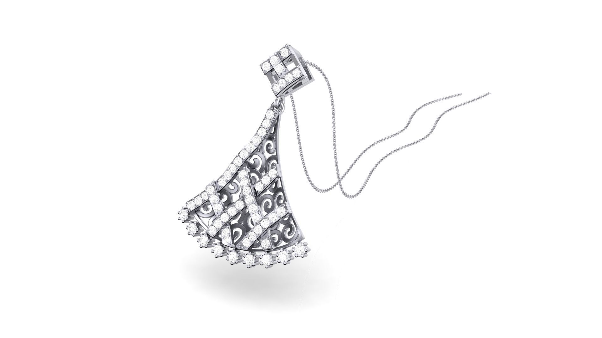 Women Pendant 3dm STL OBJ FBX Renders Details 3D print model_3