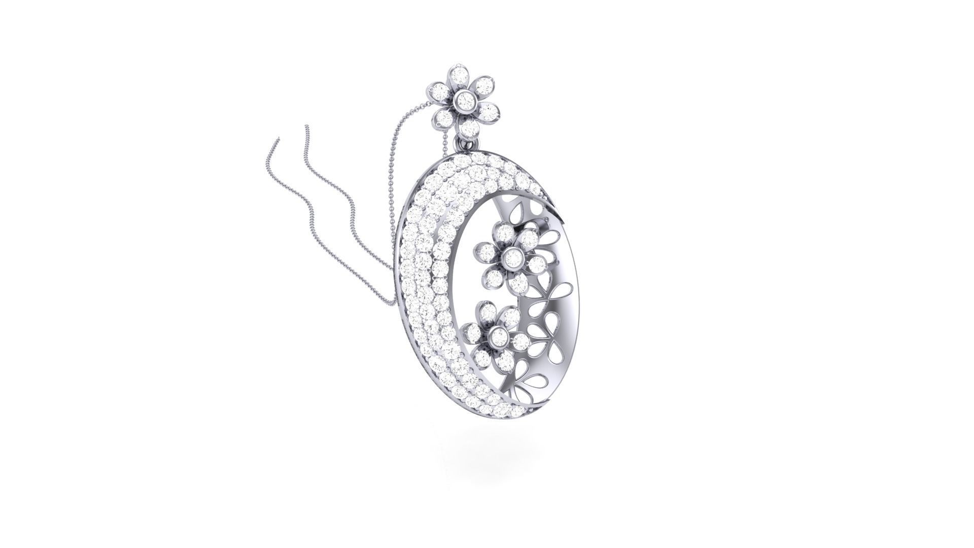 Women Pendant 3dm STL OBJ FBX Renders Details 3D print model_3