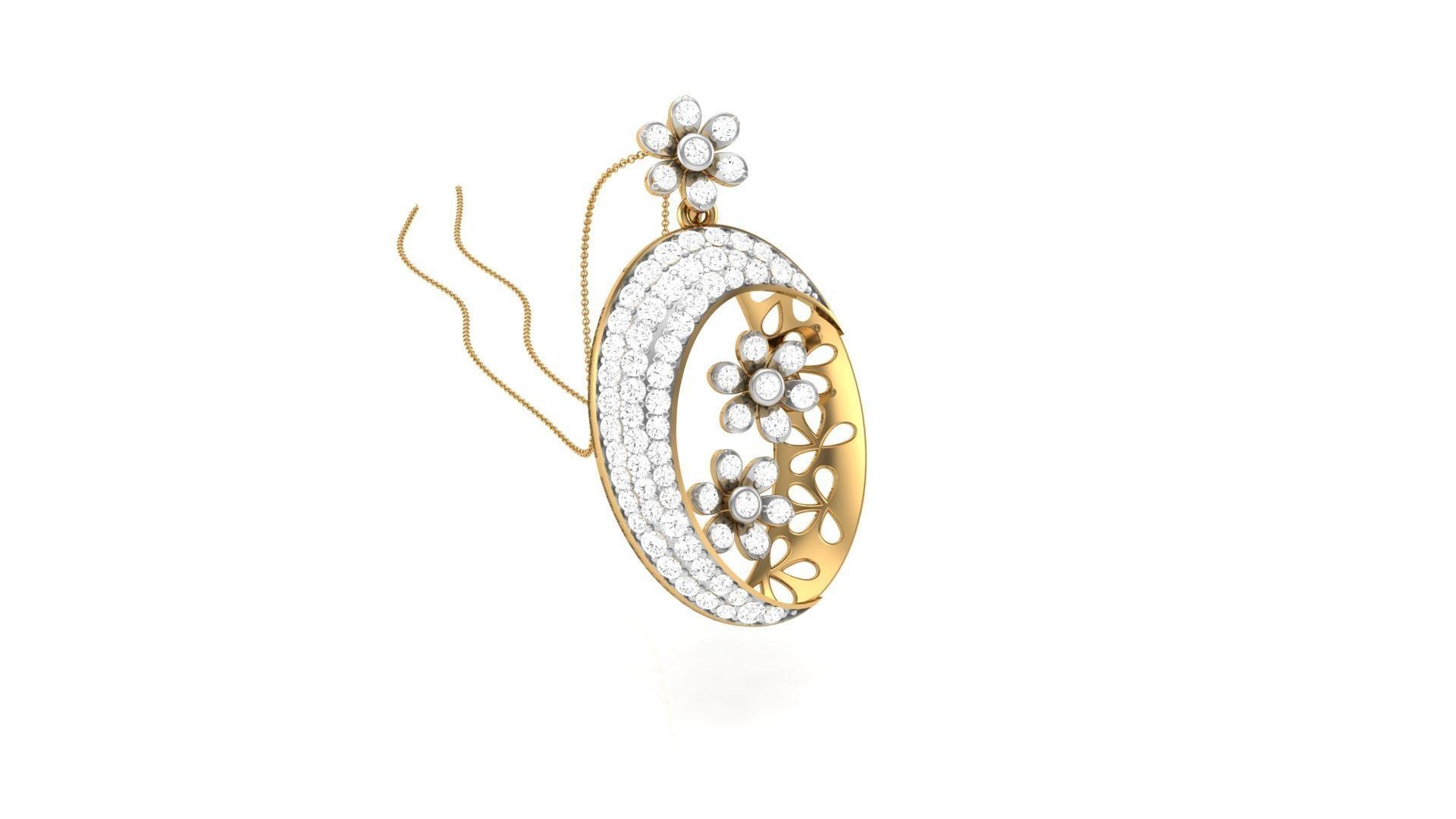 Women Pendant 3dm STL OBJ FBX Renders Details 3D print model_1