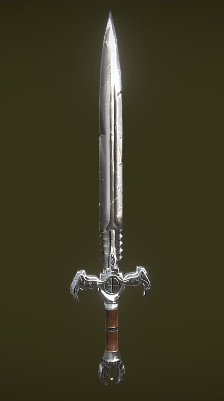 Game ready Sword low-poly Low-poly 3D model_3