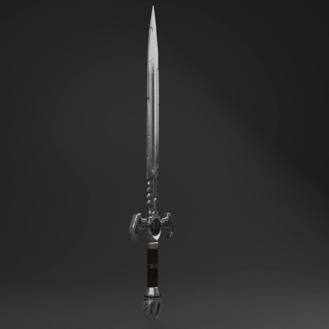 Game ready Sword low-poly Low-poly 3D model_2