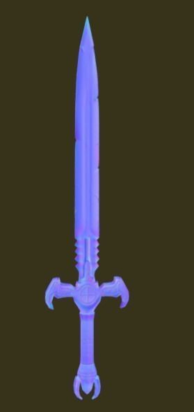 Game ready Sword low-poly Low-poly 3D model_5