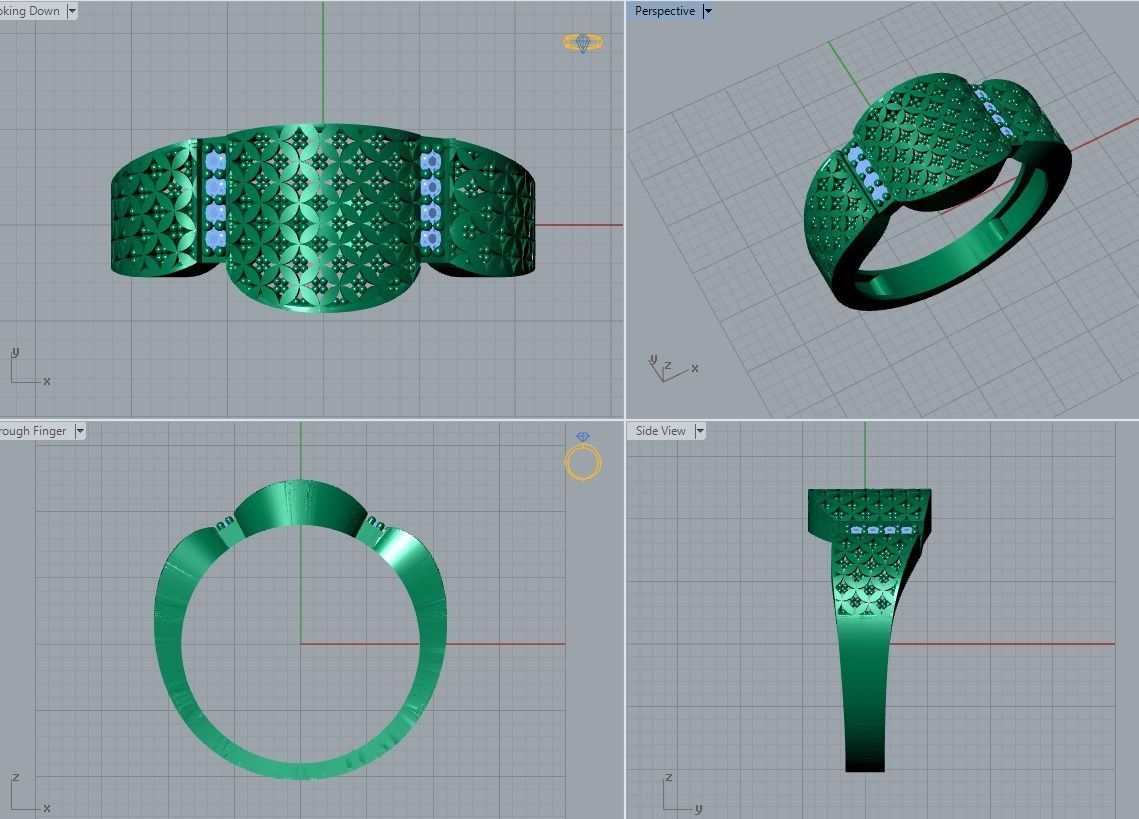 there are 7 jewelry rings in this file 3D Model Collection_43