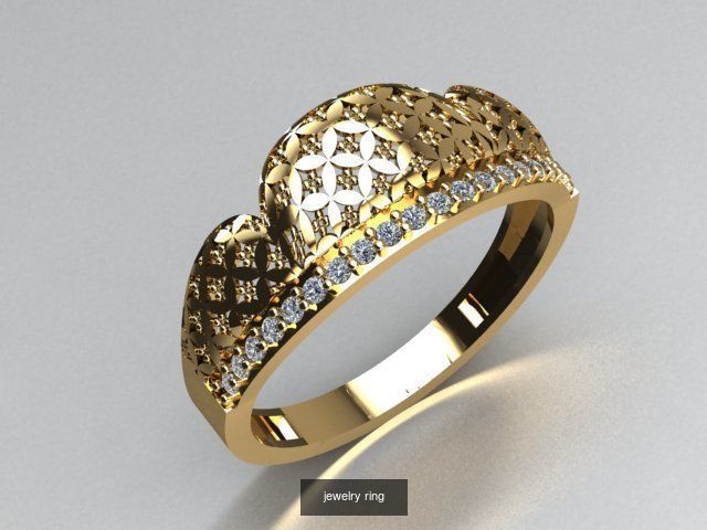 there are 7 jewelry rings in this file 3D Model Collection_3
