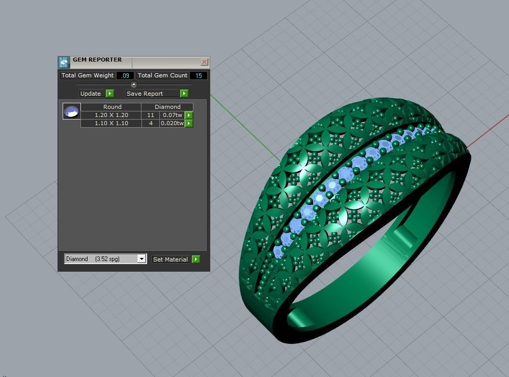 there are 7 jewelry rings in this file 3D Model Collection_48