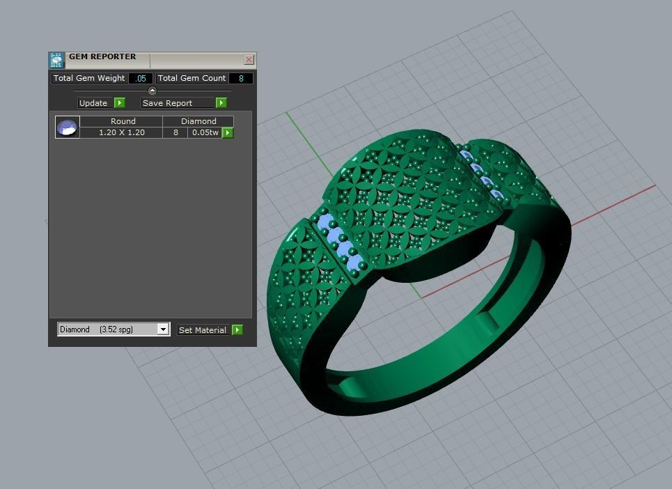 there are 7 jewelry rings in this file 3D Model Collection_40