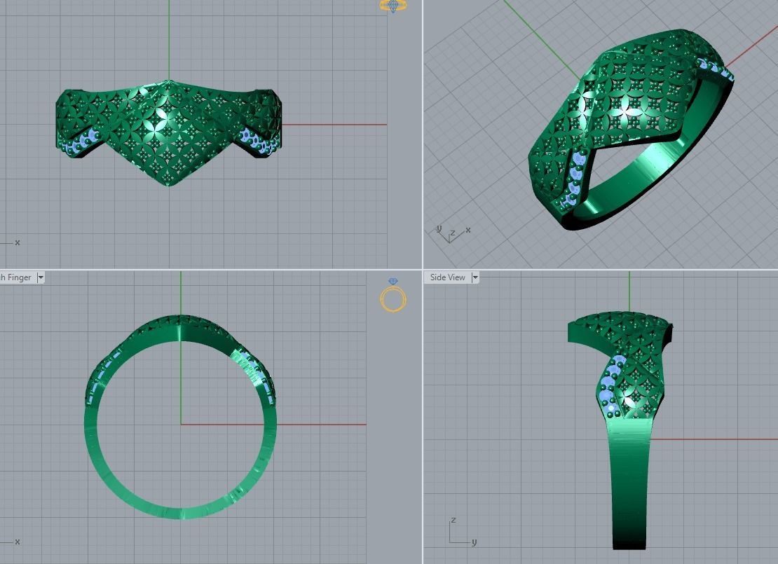 there are 7 jewelry rings in this file 3D Model Collection_57