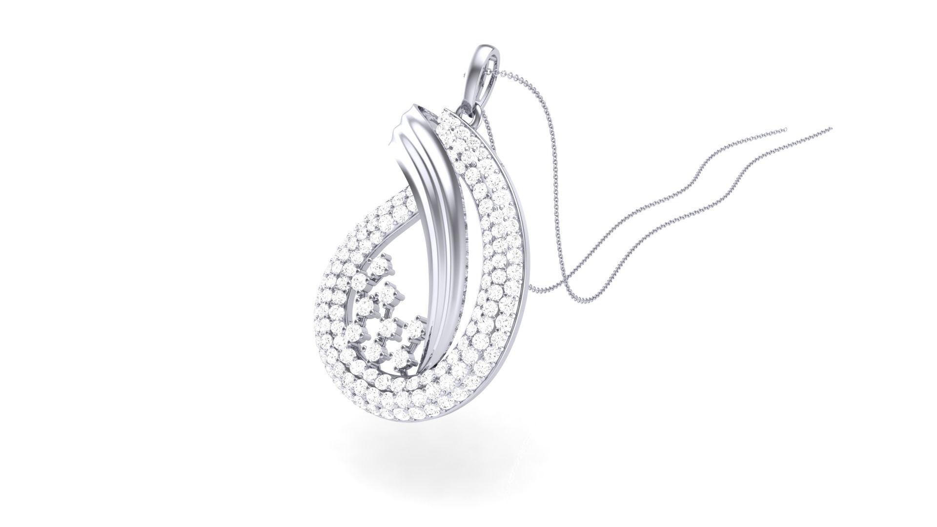 Women Pendant 3dm STL OBJ FBX Renders Details 3D print model_3