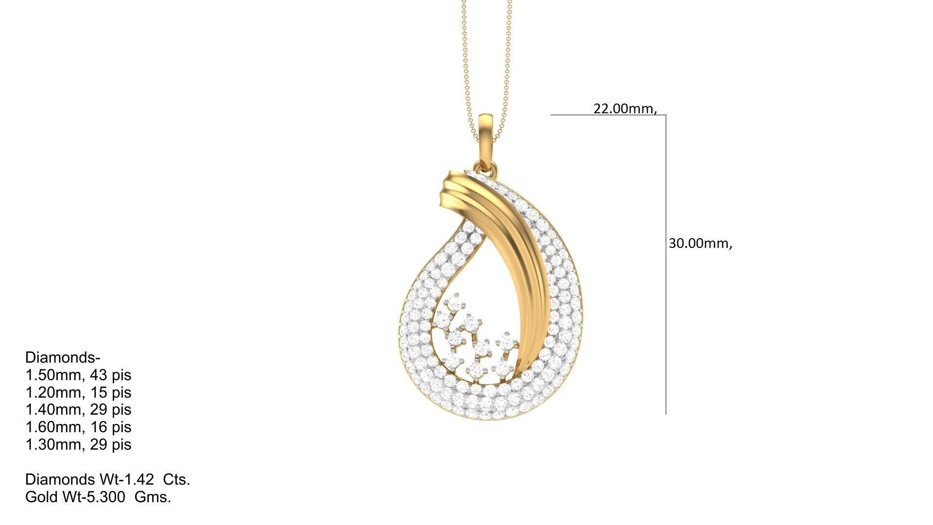 Women Pendant 3dm STL OBJ FBX Renders Details 3D print model_4