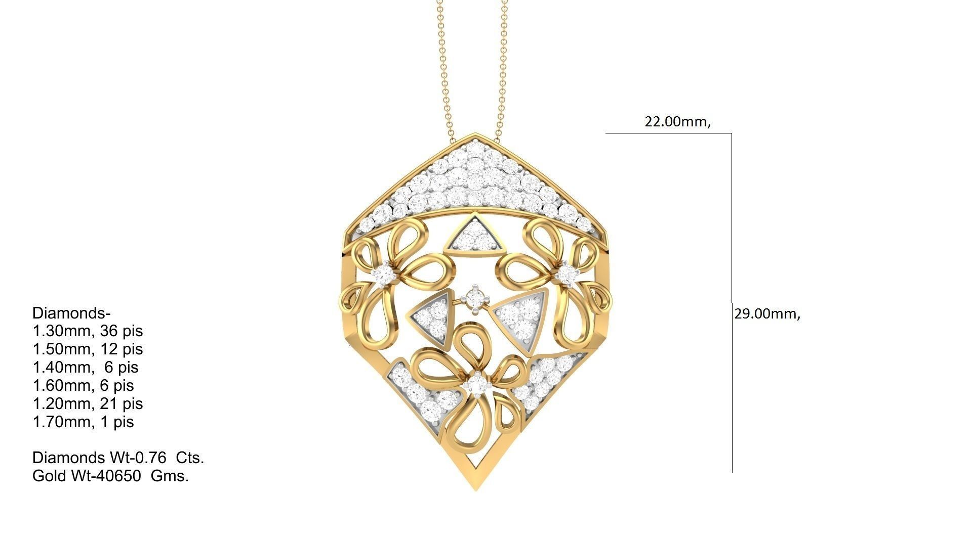 Women Pendant 3dm STL OBJ FBX Renders Details 3D print model_4