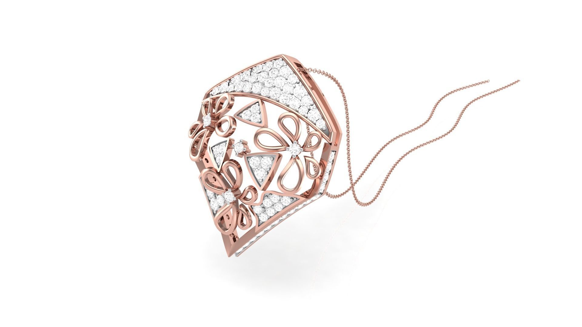 Women Pendant 3dm STL OBJ FBX Renders Details 3D print model_3