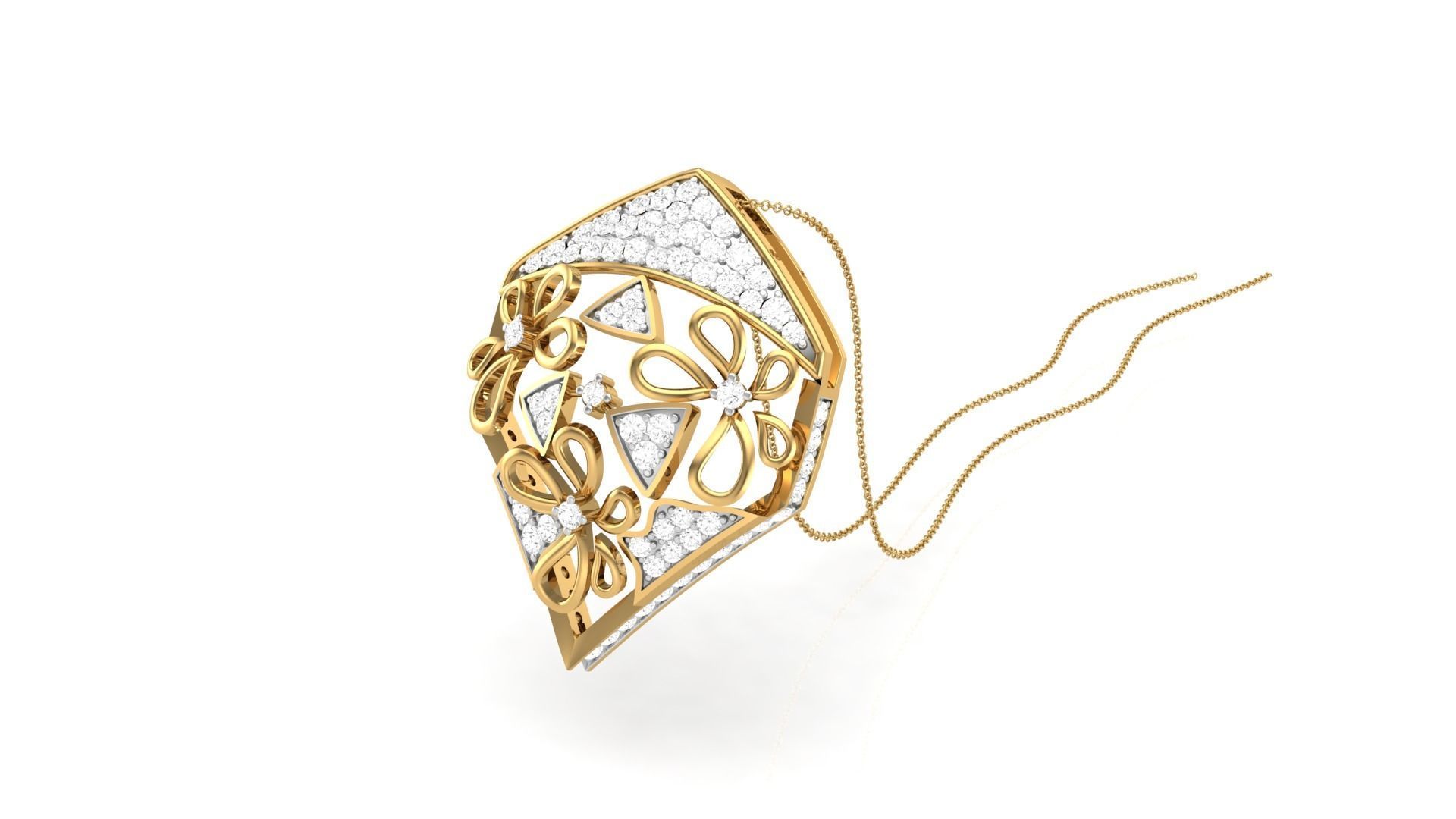 Women Pendant 3dm STL OBJ FBX Renders Details 3D print model_1