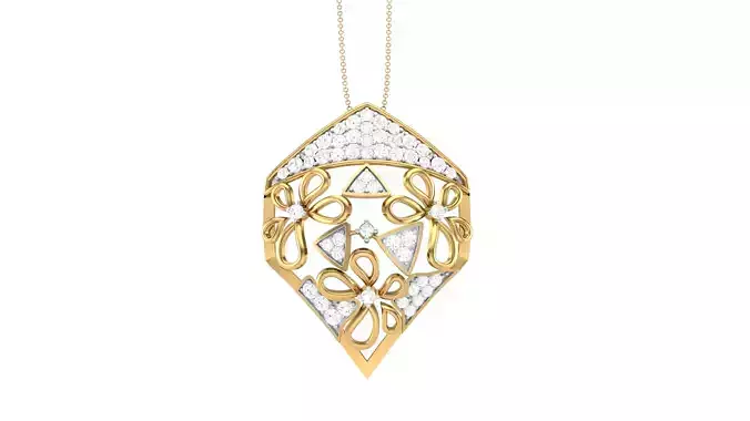 Women Pendant 3dm STL OBJ FBX Renders Details